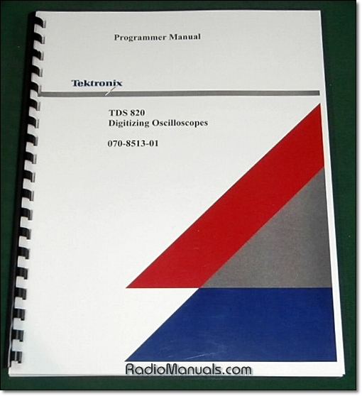 Tektronix TDS 820 Programmer Manual