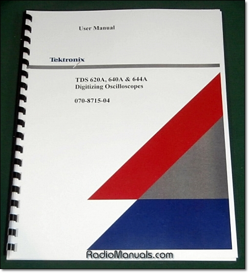 Tektronix TDS 620A TDS 640A TDS 644A User Manual Tektronix TDS 620A TDS 640A TDS 644A User Manual