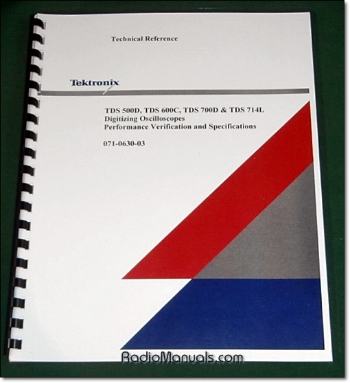 Tektronix TDS 500D, 600C, 700D, TDS 714L Technical Reference Manual - Click Image to Close