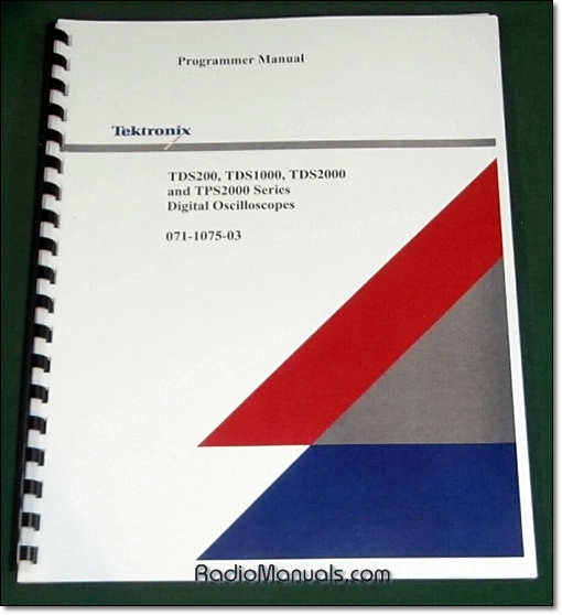 Tektronix TDS200 TDS1000 TDS2000 Programmer Manual