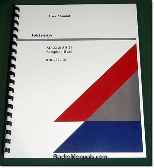 Tektronix SD-22 / SD-26 User Manual