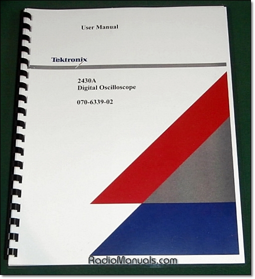 Tektronix 2430A User Manual