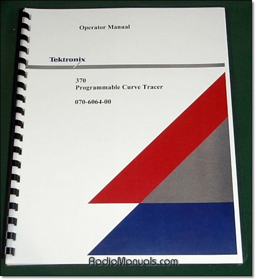 Tektronix 370 Operator Manual - Click Image to Close