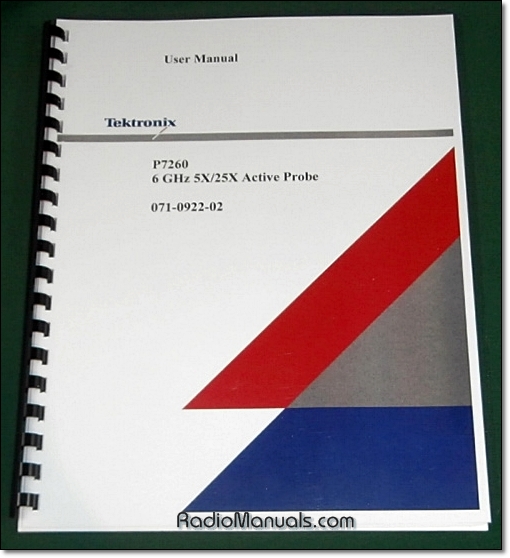 Tektronix P7260 User Manual Tektronix P7260 User Manual