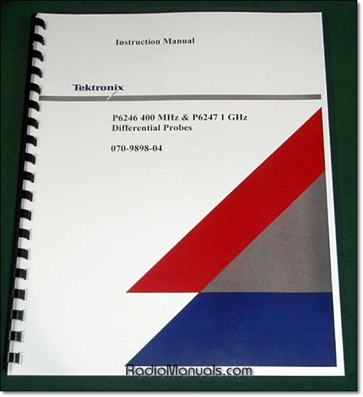 Tektronix P6246 / P6247 Instruction Manual Tektronix P6246 / P6247 Instruction Manual