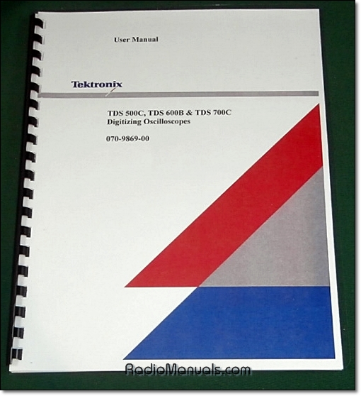 Tektronix TDS 500C, 600B, 700C Instruction Manual Tektronix TDS 500C, 600B, 700C Instruction Manual