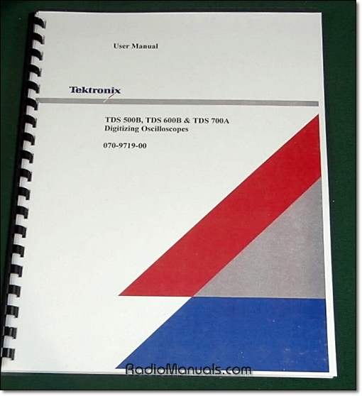 Tektronix TDS 500B, 600B, 700A User Manual