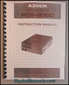 Azden PCS-2000 Instruction Manual