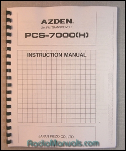 AZDEN PCS-7000H Instruction Manual - Click Image to Close