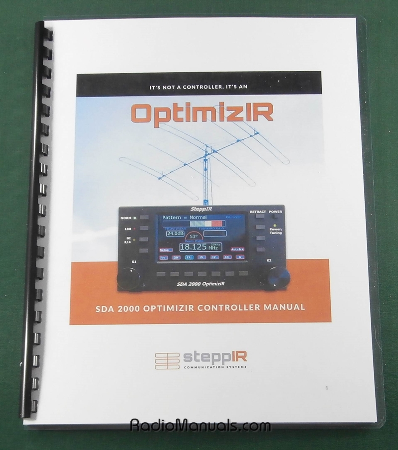 SteppIR SDA 2000 Optimizer Instruction Manual