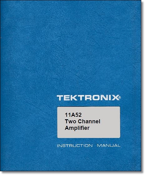 Tektronix AM 502 Operator & Maintenance Manual:11"X17" Foldouts & Plastic Covers 