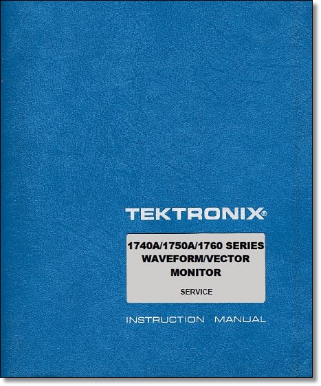 1721 Instruction Manual Comb Bound & Protective Plastic Covers Tektronix 1720 