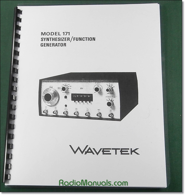 Wavetek 171 Synthesizer / Waveform Generator Operator's Manual